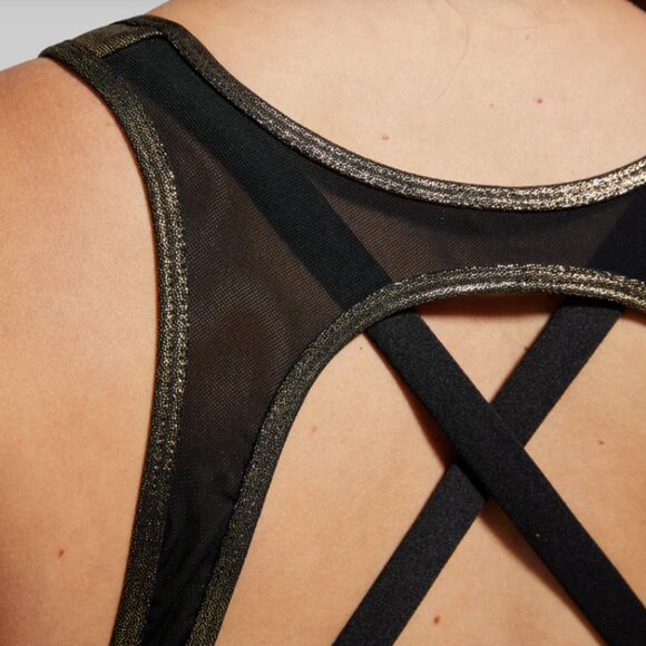 Born Primitive Milk and Muscles Nursing Sports Bra Metallic Gold size large - Picture 10 of 16